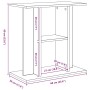 Soporte para acuario de madera de roble negro 60x30x60 cm de , Soportes para acuarios - Ref: Foro24-862148, Precio: 38,93 €, ...