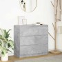 Aparador de madera de ingeniería gris hormigón 80x35x76 cm de , Aparadores - Ref: Foro24-861736, Precio: 96,40 €, Descuento: %