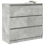 Aparador de madera de ingeniería gris hormigón 80x35x76 cm de , Aparadores - Ref: Foro24-861736, Precio: 96,40 €, Descuento: %
