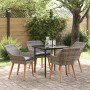 Conjunto de Comedor de Jardín 5 pcs Gris ratán sintético en Mesas de jardín | Comprar online en Foru.es