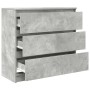 Aparador de madera de ingeniería gris hormigón 80x35x76 cm de , Aparadores - Ref: Foro24-861736, Precio: 96,40 €, Descuento: %
