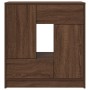Aparador con cajones y puertas roble marrón 70,5x34x74,5 cm de , Aparadores - Ref: Foro24-861847, Precio: 103,85 €, Descuento: %