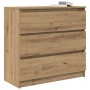 Aparador Artisan Roble 80x35x76 cm Madera de ingeniería de , Aparadores - Ref: Foro24-861741, Precio: 106,25 €, Descuento: %