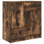 Aparador con cajones y puertas roble ahumado 70,5x34x74,5 cm de , Aparadores - Ref: Foro24-861845, Precio: 93,32 €, Descuento: %