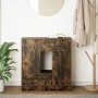 Aparador con cajones y puertas roble ahumado 70,5x34x74,5 cm de , Aparadores - Ref: Foro24-861845, Precio: 93,32 €, Descuento: %