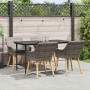 Conjunto de Comedor de Jardín 5 pcs Gris ratán sintético en Mesas de jardín | Comprar online en Foru.es