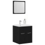 Juego de muebles de baño 2 pzas roble negro Madera ingeniería de , Muebles de baño - Ref: Foro24-862038, Precio: 59,76 €, Des...