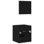 Juego de muebles de baño 2 pzas roble negro Madera ingeniería de , Muebles de baño - Ref: Foro24-862038, Precio: 59,76 €, Des...