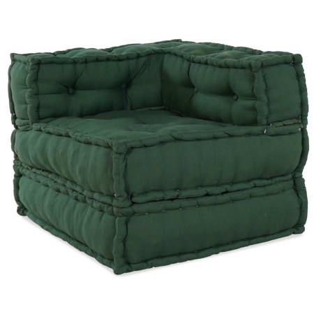 Puf modular tela verde 70x70x54 de , Cojines para sillas y sofás - Ref: Foro24-4019033, Precio: 150,46 €, Descuento: %