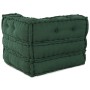 Puf modular tela verde 70x70x54 de , Cojines para sillas y sofás - Ref: Foro24-4019033, Precio: 150,46 €, Descuento: %