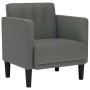Sillón con reposabrazos de tela gris oscuro 53 cm de , Sillones - Ref: Foro24-4100544, Precio: 107,79 €, Descuento: %