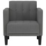 Sillón con reposabrazos de tela gris oscuro 53 cm de , Sillones - Ref: Foro24-4100544, Precio: 107,79 €, Descuento: %