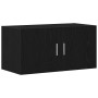 Armario de pared de madera ingeniería roble negro 80x39x40 cm de , Estantes y estanterías - Ref: Foro24-862012, Precio: 66,51...