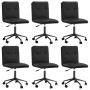 Sillas de comedor 6 unidades cuero sintético negro de , Sillas de comedor - Ref: Foro24-3315716, Precio: 347,57 €, Descuento: %