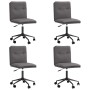 Sillas de comedor 4 unidades cuero sintético gris de , Sillas de comedor - Ref: Foro24-3315691, Precio: 234,58 €, Descuento: %