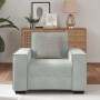 Sillón sofá gris claro 60 cm terciopelo de , Sofás - Ref: Foro24-4105000, Precio: 161,79 €, Descuento: %