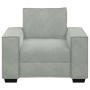 Sillón sofá gris claro 60 cm terciopelo de , Sofás - Ref: Foro24-4105000, Precio: 161,79 €, Descuento: %