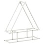 Leñero blanco 80x25x90 cm Acero laminado en frío de , Bolsas y soportes de leña - Ref: Foro24-864316, Precio: 39,22 €, Descue...