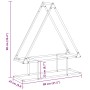 Leñero blanco 80x25x90 cm Acero laminado en frío de , Bolsas y soportes de leña - Ref: Foro24-864316, Precio: 39,22 €, Descue...