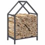 Leñero antracita 40x25x60 cm Acero laminado en frío de , Bolsas y soportes de leña - Ref: Foro24-864293, Precio: 33,15 €, Des...