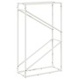 Leñero blanco 60x25x100 cm Acero laminado en frío de , Bolsas y soportes de leña - Ref: Foro24-864328, Precio: 43,00 €, Descu...