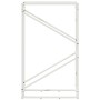 Leñero blanco 60x25x100 cm Acero laminado en frío de , Bolsas y soportes de leña - Ref: Foro24-864328, Precio: 43,00 €, Descu...