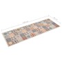 Alfombra de cocina lavable mosaico de colores 45x150 cm de vidaXL, Felpudos - Ref: Foro24-315982, Precio: 33,15 €, Descuento: %