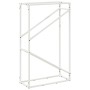 Leñero blanco 60x25x100 cm Acero laminado en frío de , Bolsas y soportes de leña - Ref: Foro24-864328, Precio: 43,00 €, Descu...
