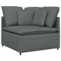 Sofá modular con cojines de tela gris oscuro de , Sofás - Ref: Foro24-3321268, Precio: 533,11 €, Descuento: %