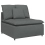 Sofá modular con cojines de tela gris oscuro de , Sofás - Ref: Foro24-3321268, Precio: 533,11 €, Descuento: %