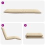 Tumbona plegable beige 175x54x8,5 cm Tejido Oxford de , Tumbonas - Ref: Foro24-4019749, Precio: 117,81 €, Descuento: %