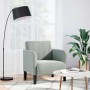 Sillón con reposabrazos Terciopelo Gris Claro 54 cm de , Sillones - Ref: Foro24-4100578, Precio: 105,20 €, Descuento: %