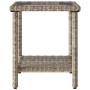 Sofá jardín forma de L con mesa y cojines ratán PE gris claro de , Sofás de exterior - Ref: Foro24-4103877, Precio: 310,76 €,...