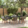 Conjunto de Comedor de Jardín 7 pcs Gris ratán sintético en Mesas de jardín | Comprar online en Foru.es