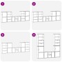 Muebles de TV 5 uds. con almacenaje "ODDA" madera maciza pino de , Muebles TV - Ref: Foro24-3365382, Precio: 283,29 €, Descue...