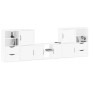 Muebles de TV 5 uds. con almacenaje "ODDA" blanco madera pino de , Muebles TV - Ref: Foro24-3365375, Precio: 288,06 €, Descue...