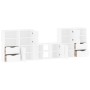 Muebles de TV 5 uds. con almacenaje "ODDA" blanco madera pino de , Muebles TV - Ref: Foro24-3365375, Precio: 288,06 €, Descue...