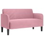 Sofá Loveseat terciopelo rosa 109 cm de , Sofás - Ref: Foro24-4100590, Precio: 167,77 €, Descuento: %
