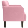 Sofá Loveseat terciopelo rosa 109 cm de , Sofás - Ref: Foro24-4100590, Precio: 167,77 €, Descuento: %