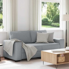 Sofá de 2 plazas de tela gris claro 140 cm de , Sofás - Ref: Foro24-4105166, Precio: 222,89 €, Descuento: %
