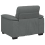 Sillón Sofá Tela Gris Oscuro 60 cm de , Sofás - Ref: Foro24-4105288, Precio: 168,53 €, Descuento: %
