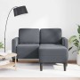 Sofá de 2 plazas con chaise longue en forma L gris oscuro 125cm de , Sofás - Ref: Foro24-4107070, Precio: 305,66 €, Descuento: %