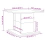 Mesa de centro madera ingeniería envejecida 55,5x55,5x40 cm de , Mesas de centro - Ref: Foro24-856808, Precio: 40,74 €, Descu...