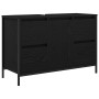 Mueble de lavabo con cajones roble negro 90x34,5x60 cm de , Tocadores de baño - Ref: Foro24-861887, Precio: 103,82 €, Descuen...