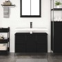 Mueble de lavabo con cajones roble negro 90x34,5x60 cm de , Tocadores de baño - Ref: Foro24-861887, Precio: 103,82 €, Descuen...