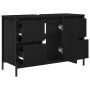 Mueble de lavabo con cajones roble negro 90x34,5x60 cm de , Tocadores de baño - Ref: Foro24-861887, Precio: 103,82 €, Descuen...
