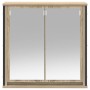 Mueble de baño de pared con espejo roble Sonoma 60x21x60 cm de , Tocadores de baño - Ref: Foro24-861898, Precio: 66,68 €, Des...