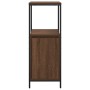 Mueble de baño con estantes roble marrón 36x35x95 cm de , Tocadores de baño - Ref: Foro24-861916, Precio: 52,59 €, Descuento: %
