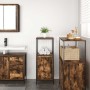 Mueble de baño con estantes roble ahumado 36x35x95 cm de , Tocadores de baño - Ref: Foro24-861914, Precio: 51,20 €, Descuento: %
