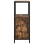 Mueble de baño con estantes roble ahumado 36x35x95 cm de , Tocadores de baño - Ref: Foro24-861914, Precio: 51,20 €, Descuento: %
